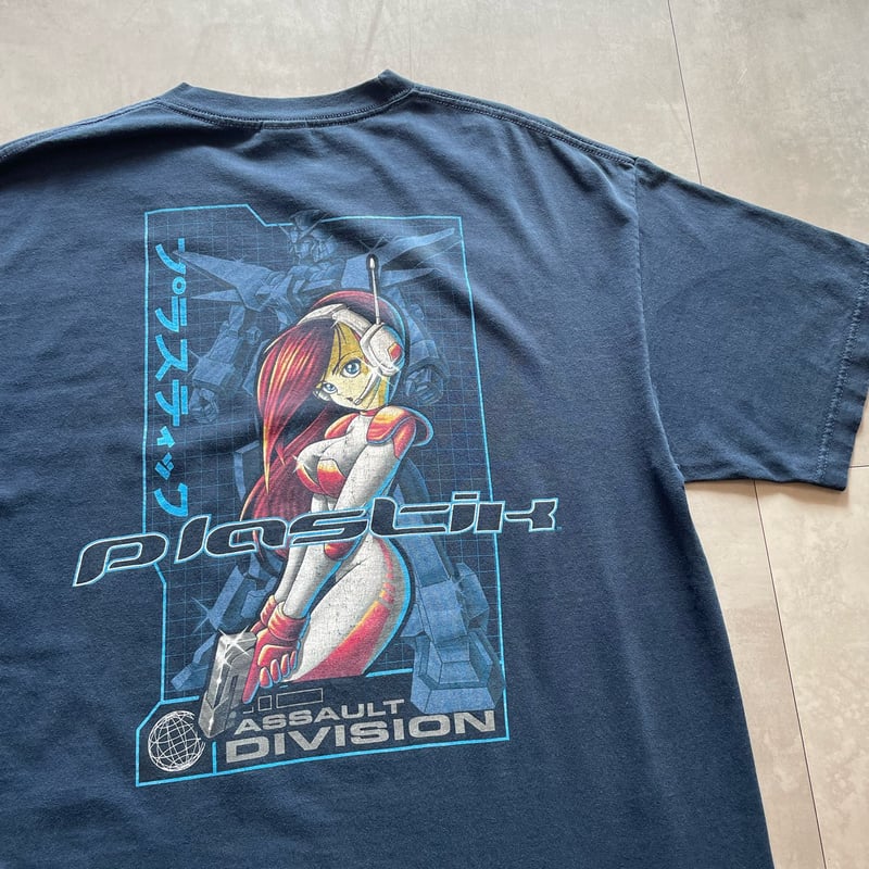 90s USA製　ALORE tシャツ　ネイビー　アウトドア　シングルステッチ 90s~ Plastik ALSTYLE T-shirt プラスティック Navy | cli