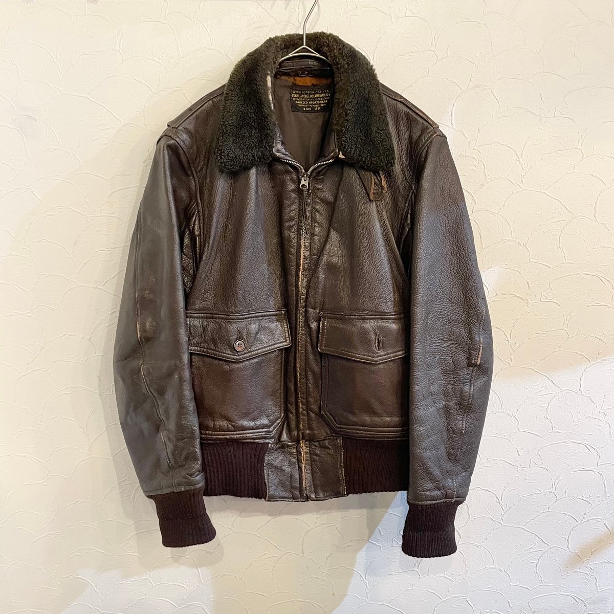 50s US NAVY G-1 Leather Flight Jacket 38 | cliq 50s US NAVY G-1 Leather Flight Jacket 38 | cliq