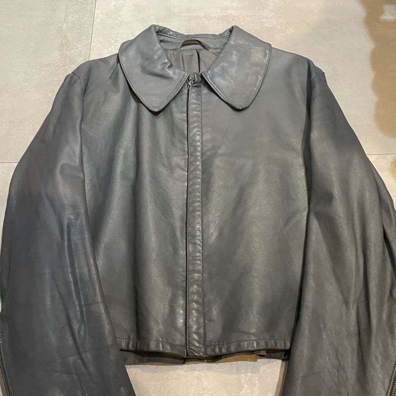 サブマリンレザージャケット 楽天市場】ドイツ軍 サブマリン レザージャケット グレー USED