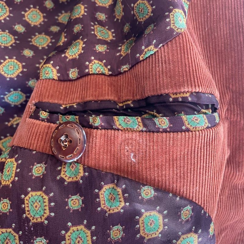 60s70s Corduroy Tailored Jacket 40R Euro | cliq