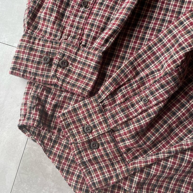 90s KHAKIS ARROW チェック長袖シャツ BIGOXFRDレア L 90s KHAKIS ARROW チェック長袖シャツ BIGOXFRDレア M