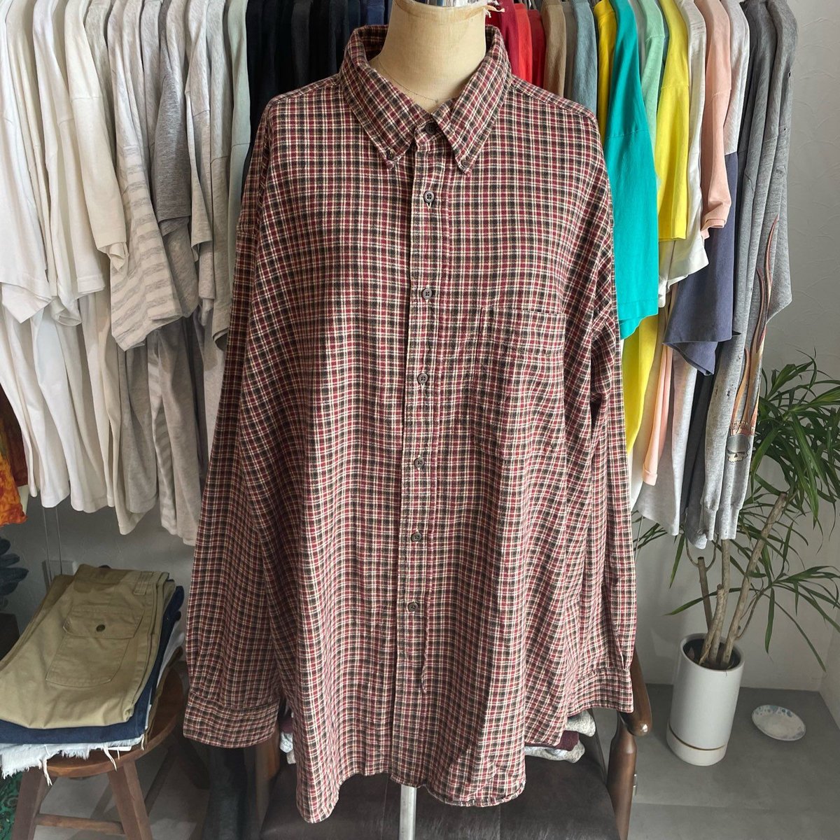 khaki's arrow bigshirts チェックシャツ アロー KHAKI'S by ARROW 90s 90年代 ボタンダウンシャツ BIG