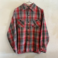 70s80s Cotton Flannel Shirt L USA