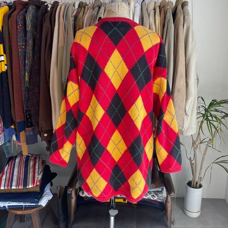 90s Old Gap V Neck Cotton Knit made in UK | cli 90s Old Gap V Neck Cotton Knit made in UK | cli