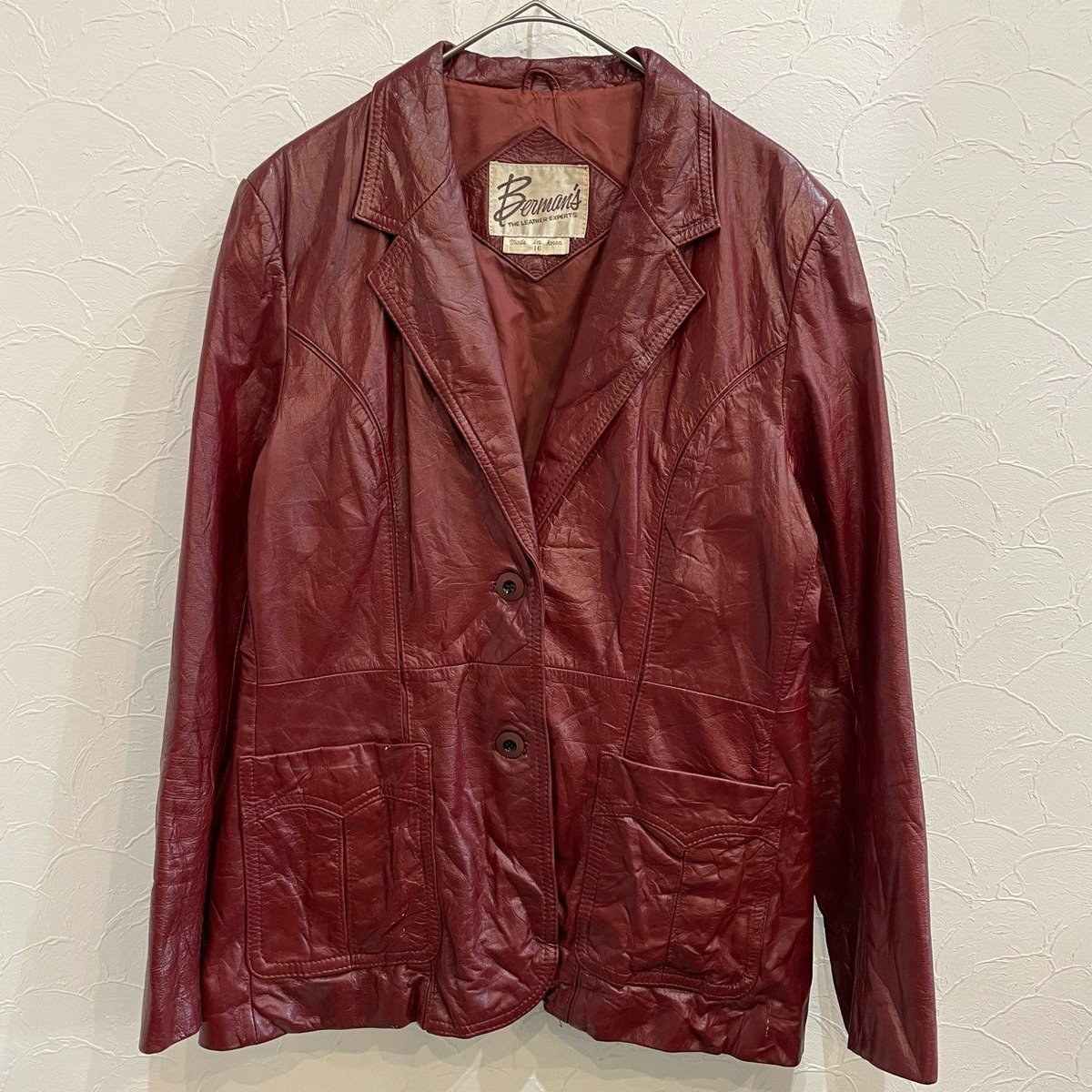 70s イタリア製 レザージャケット 70s~ Berman's Leather Jacket 16 | clique vintag