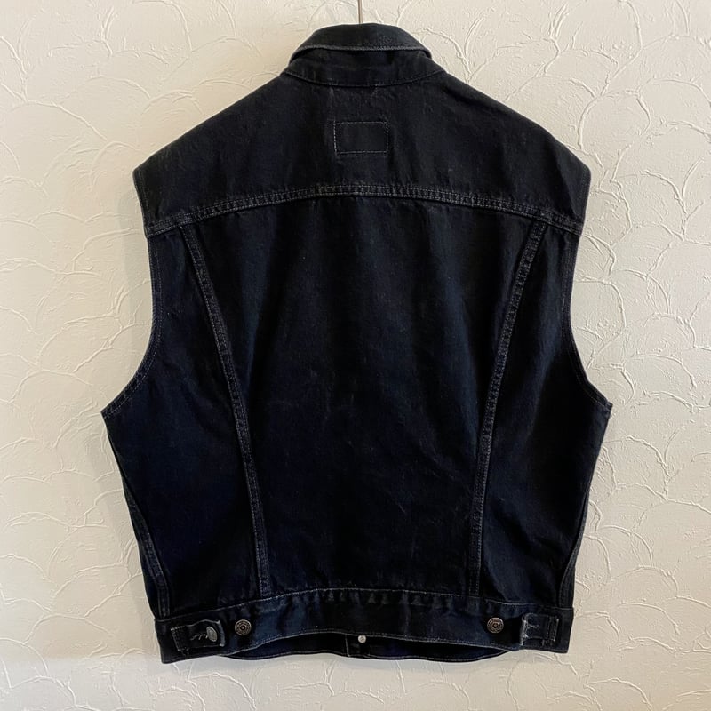 Levi's 70401 08 デニムベスト イタリア製 ユーロ ブラック Levi's 70401 08 デニムベスト イタリア製 ユーロ ブラック