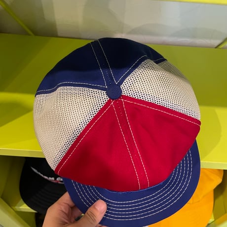70s~ SAN JUAN SEA FOODS Mesh スナップバックCap K-PRODUCTS made in usa