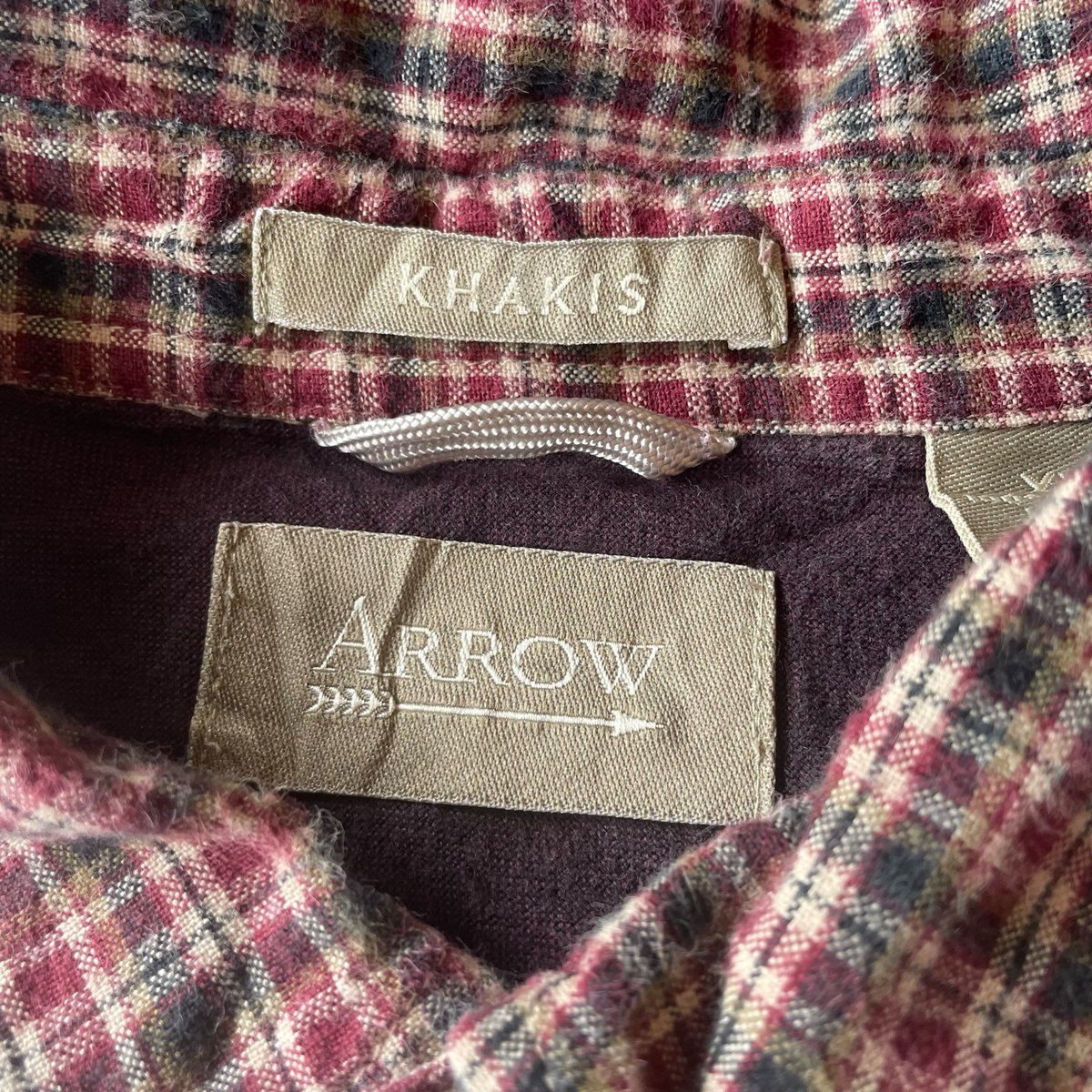 ARROW KHAKIS Check Pattern Shirt L/S XXL | cliq