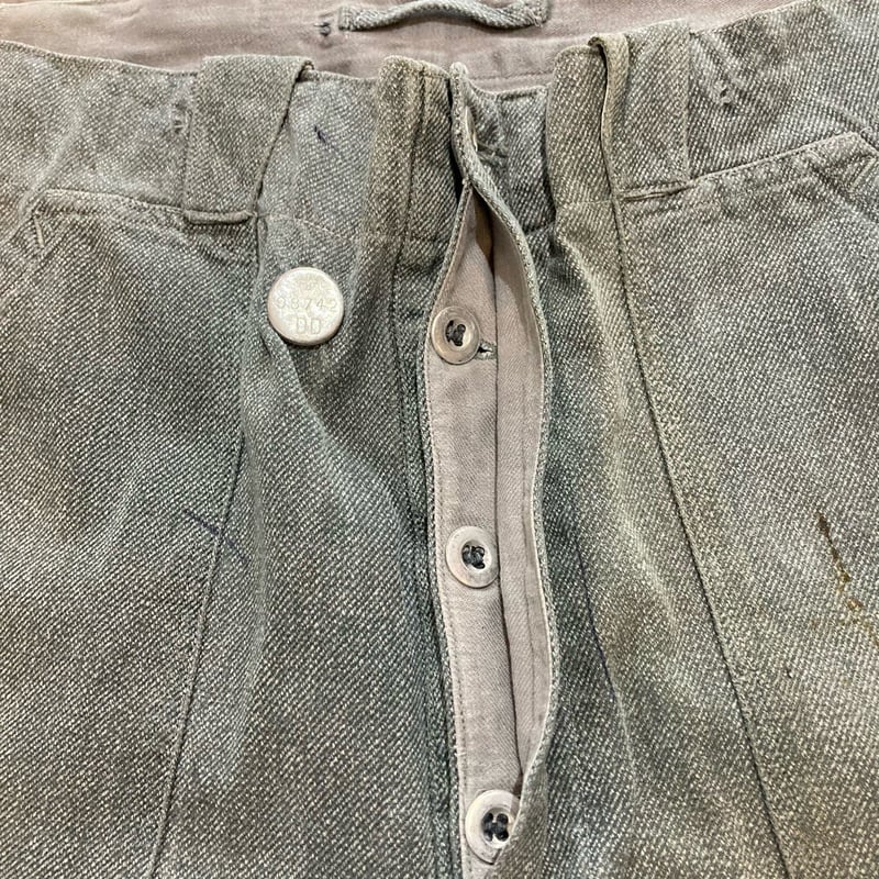 1950s Swiss army Denim Work Pants 前期型 45 USED 1950s Swiss army Denim Work Pants 前期型 45 USED