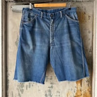 60s BIG MAC Painter Denim Pants Cut off Shorts W94