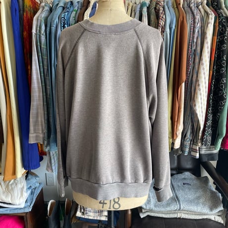 80s Tultex Raglan Sweat 炭黒