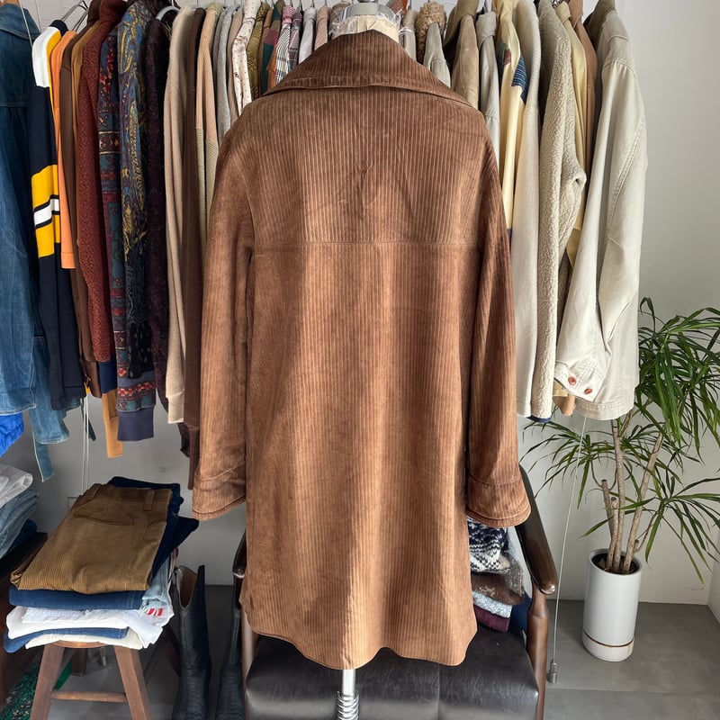 70s Gucci Leather Coat 44 made in Italy Brown |