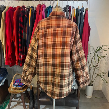 80s~ ENVOY Acrylic Flannel Shirt L