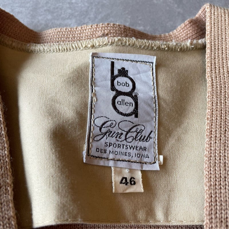 60s bob allen Shooting Zip Up Cardigan 46 | cli
