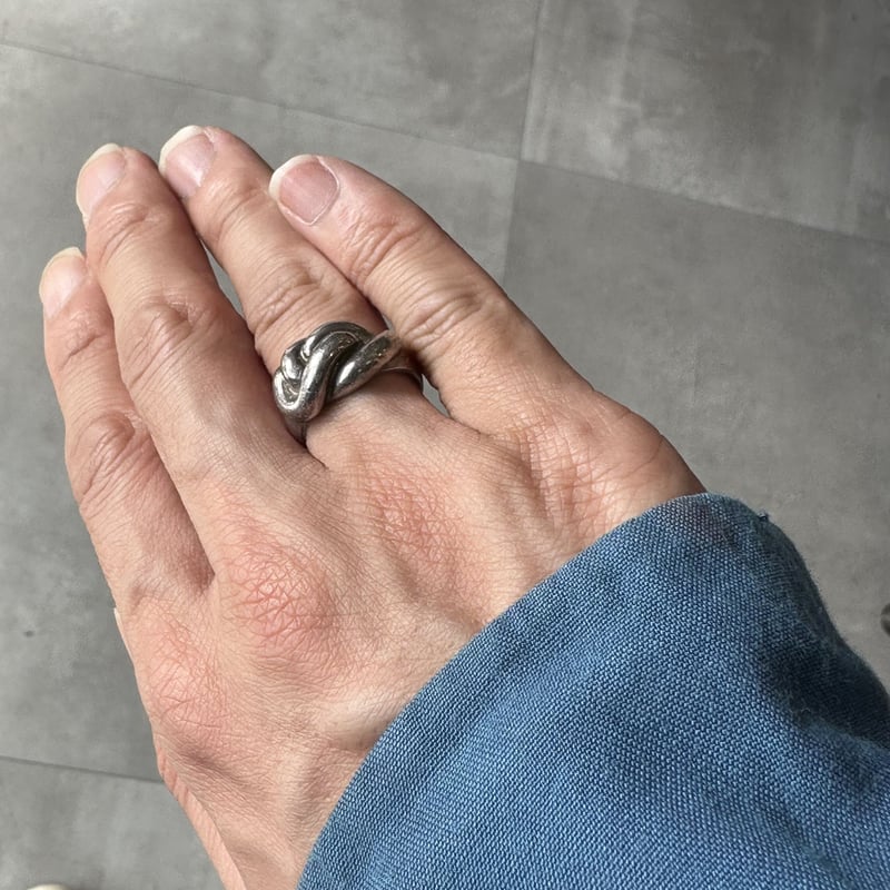 Vintage Swell Design Silver 925 Ring 15号 | cliq