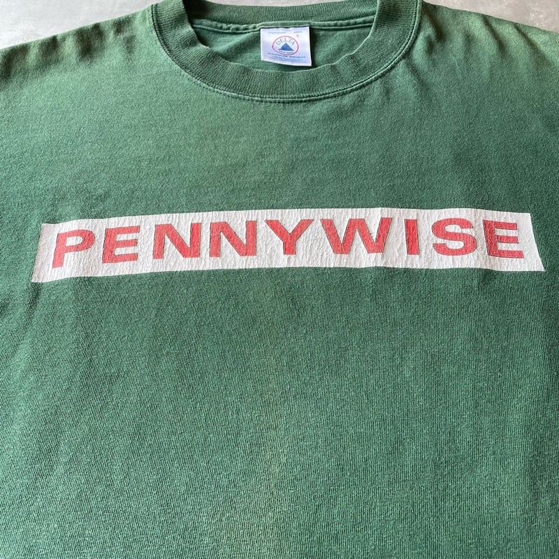 90s PENNYWISE T-shirt S Green | clique vintage&
