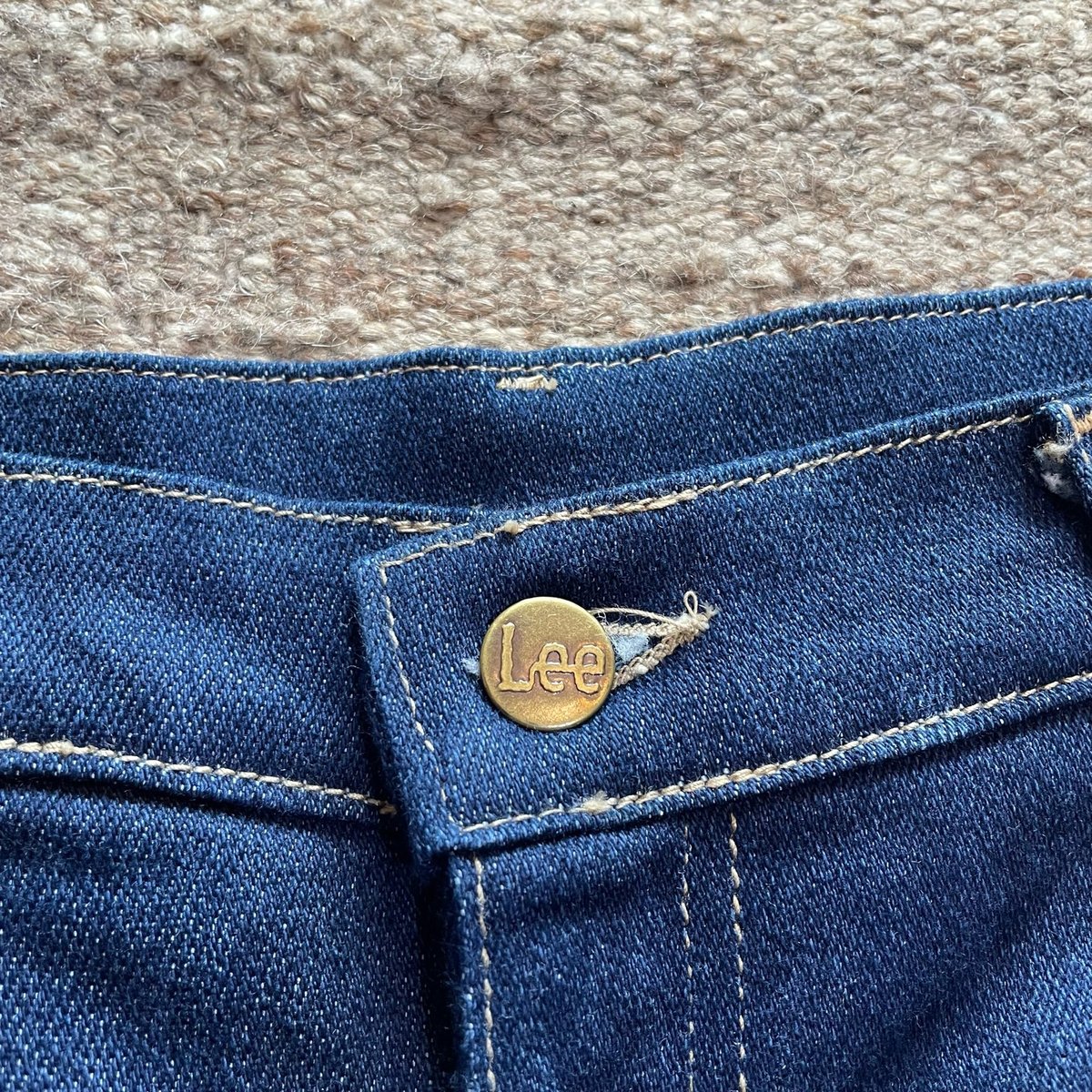 80s Lee 212-2046 Denim Pants Bootcut 濃紺 made in