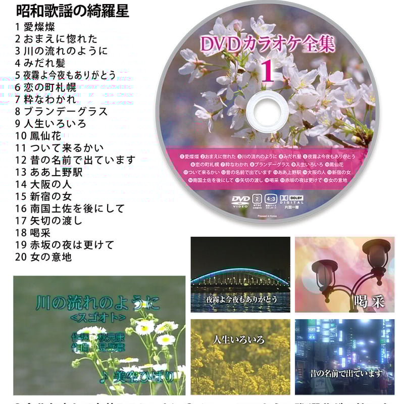 演歌決定版120 カラオケDVD 3枚組 カラオケ演歌 決定版全120曲（DVD3枚組）