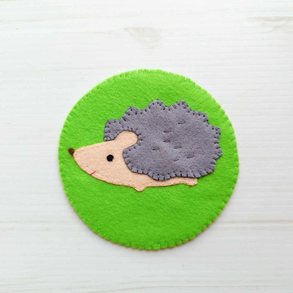 プックリ！ハリネズミ　フェルト名札　ワッペン プックリハリネズミ フェルト名札 ワッペン その他入園グッズ