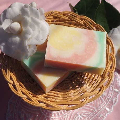 桃の葉＆和三盆