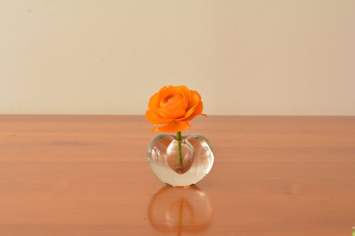 Glass Heart Vase / Timo Sarpaneva (1957) | sch