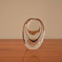 'Contour'  Crystal Glass Vase /  Vicke Lindstrand for Kosta Boda (1950)
