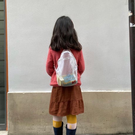 SAC À DOS ADULTE EN ORGANZA ET BRODERIES(子供用サイズ）＜France/Paris＞