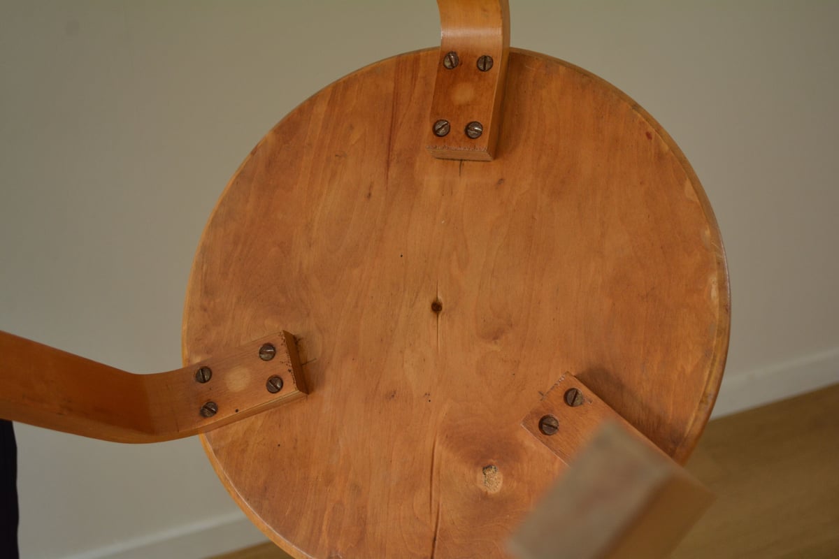 【レア】低座タイプ1940s-50sスツール60 AlvarAaltoビンテージ Classic Stool 60 / Alvar Aalto 1940 | schop online