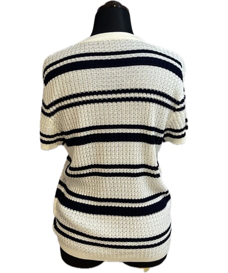 (CICCIO)ハート刺繍ボーダーサマーニット/6-12303(¥12980)