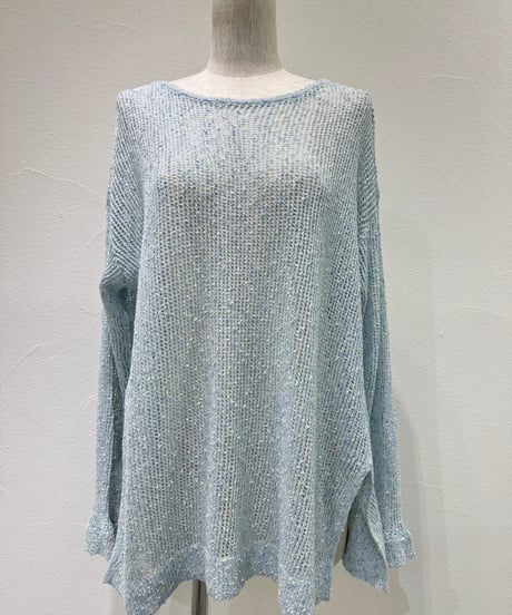 (CYAN)ネップメッシュニットTOPS/601461)