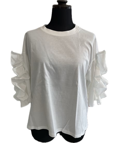 （Dignite collier）お袖フリルTシャツ/80268003(¥12100)