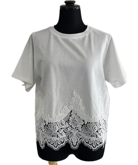 (Dignite collier)裾レースTシャツ/UMC-80268354