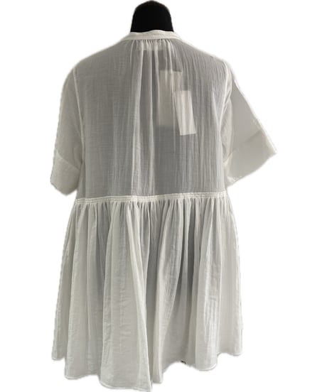 (MARILYN MOON)ノーカラーブラウス/4262-166(¥26400)