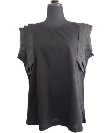 （ポリーヌブロー)お袖シフォンカットソー/17612(¥12100)