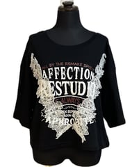(CICCIO)フラワーレースロゴTシャツ/6-12287