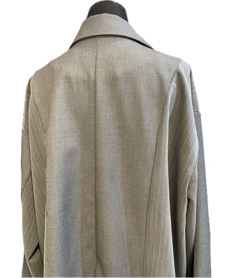 (Palm riche)ストライプブロッキングオーバージャケット/32709T-2(¥16500)