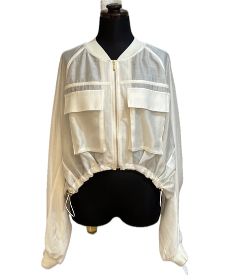 (Dignite collier)サテングロップドミリタリーブルゾン/80267214(¥16500)