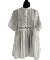 (MARILYN MOON)ノーカラーブラウス/4262-166(¥26400)