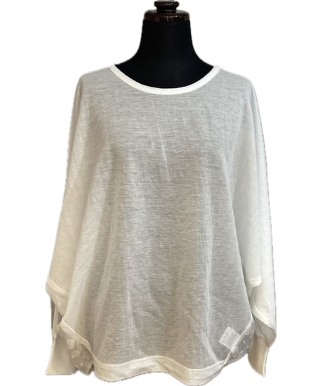 (tricot tricot)シアーポンチョドットプルオーバー/733939(¥12100)