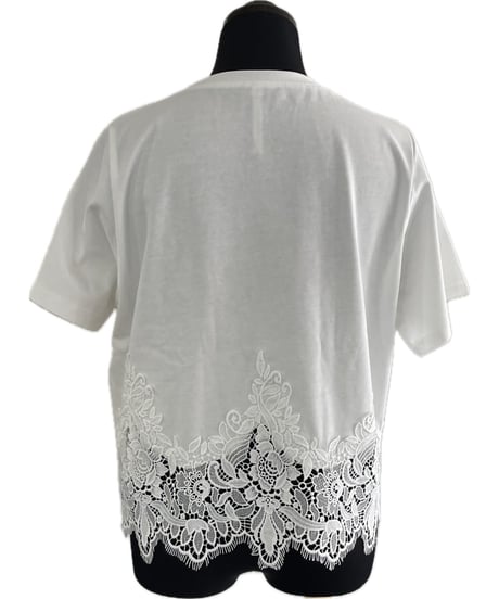 (Dignite collier)裾レースTシャツ/UMC-80268354
