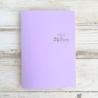 24Diary  ライラックラベンダー（１冊３ヶ月・日付フリー）「心をゆるめて、本当の自分に戻る色。」
