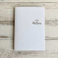 24Diary「リーフホワイト」（１冊３ヶ月・日付曜日フリー）