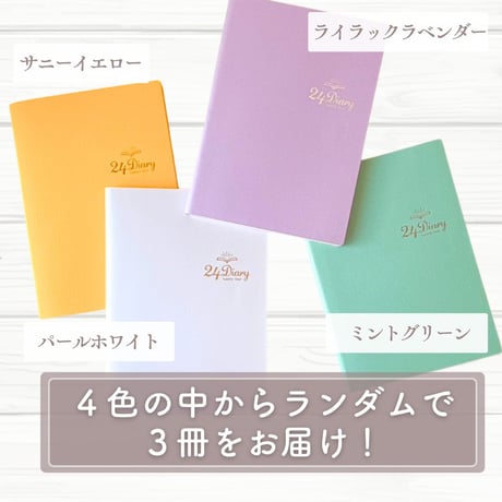 【期間限定】24Diary ランダム3冊 ＜2026年verシールセットプレゼント＞