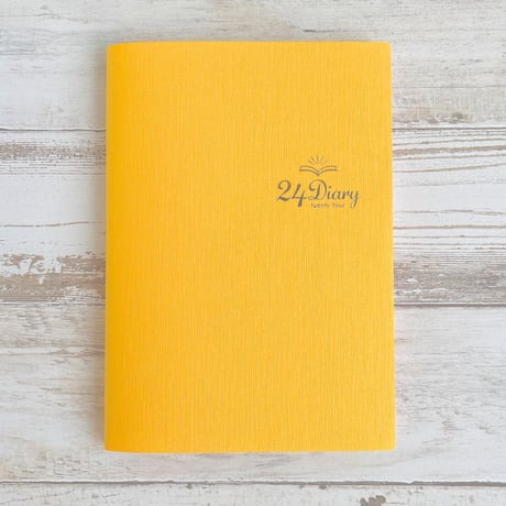 24Diary  サニーイエロー（１冊３ヶ月・日付フリー）「毎日に、光を。」