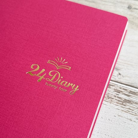 24Diary「ベリーピンク」（１冊３ヶ月・日付曜日フリー）