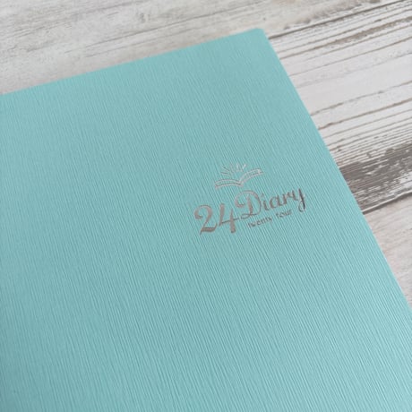 24Diary  ミントグリーン（１冊３ヶ月・日付フリー）「風にのって、未来が動き出す。」