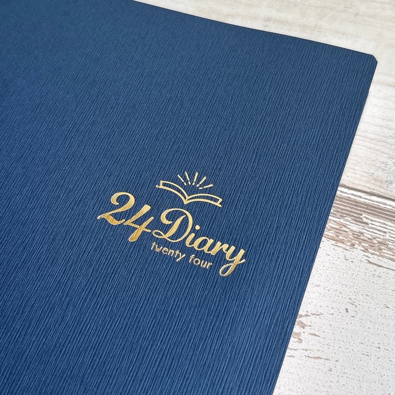 24Diary「インディゴブルー」（1冊3ヶ月・日付曜日フリー 