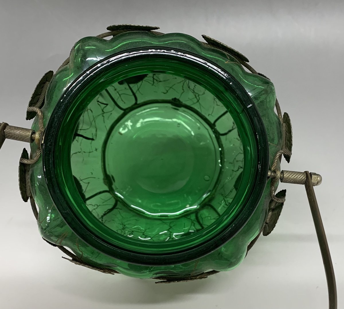 オルゴール付 緑色のキャンディーポット | kodougu-tonbo