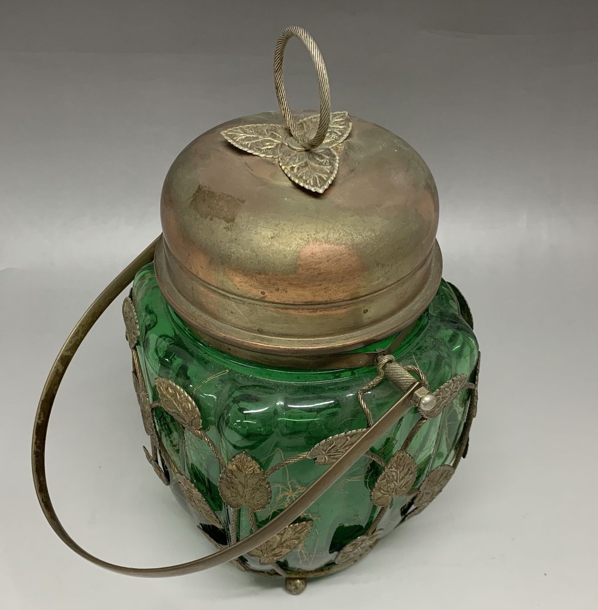 ☆オマタのドロップス・蓋付きキャンディポット・アンティーク ☆