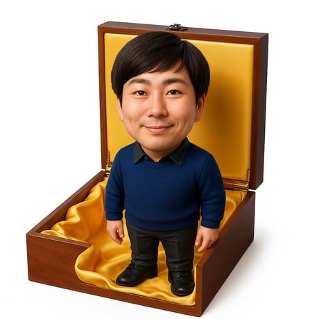 AI似顔絵作成　基本Gパターン　写真をベースにオプションBOX